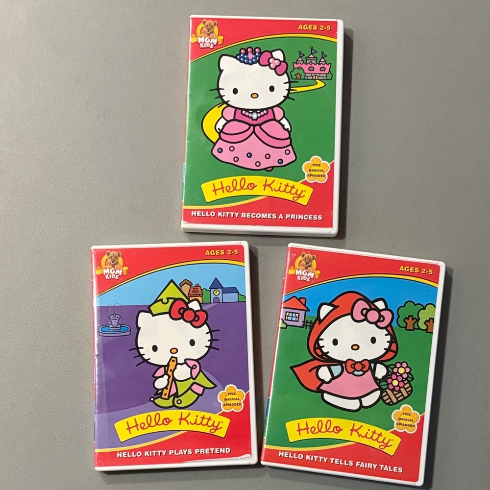 Hello Kitty DVD Bundle of 3 DVD’s